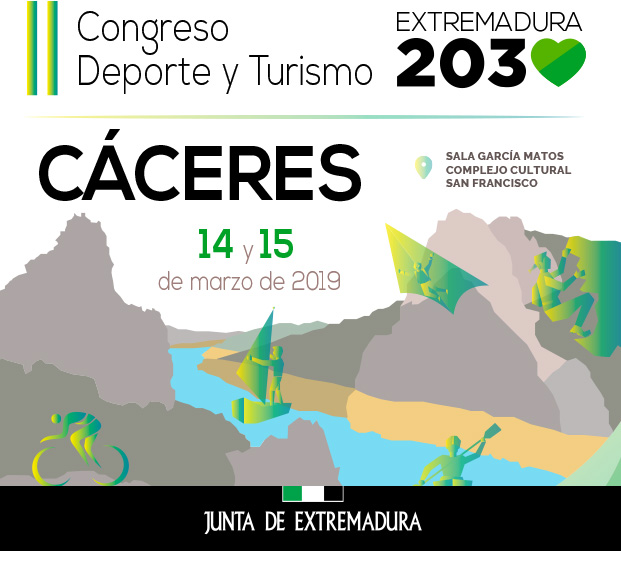Congreso deporte y turismo, 14 y 15 de marzo de marzo en Cáceres