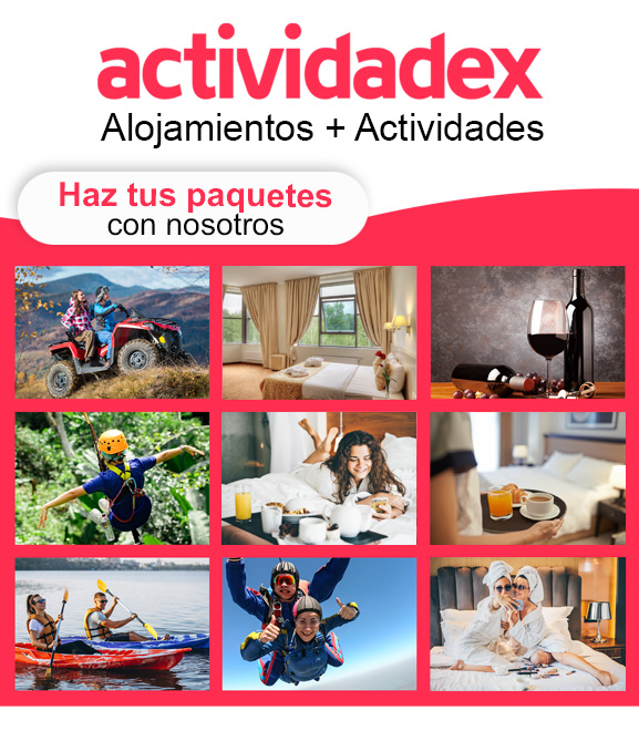 Actividadex: paquetes turísticos Alojamientos + Actividades